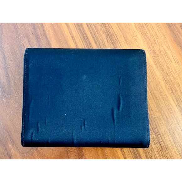 Authentic Vintage Prada Nylon & Leather Medium Trifold Black Wallet - Picture 3 of 16